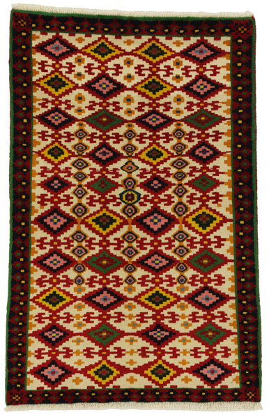 Gabbeh - Qashqai Персийски връзван килим 152x97