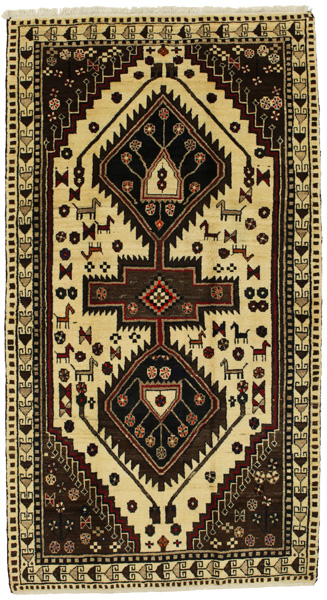 Qashqai - Gabbeh Персийски връзван килим 253x136