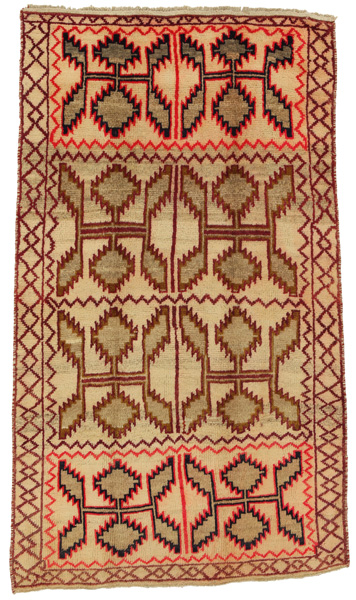 Gabbeh - Qashqai Персийски връзван килим 210x122