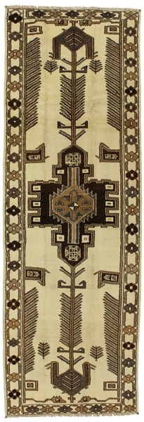 Gabbeh - Qashqai Персийски връзван килим 412x135