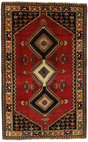 Yalameh - Qashqai Персийски връзван килим 211x134