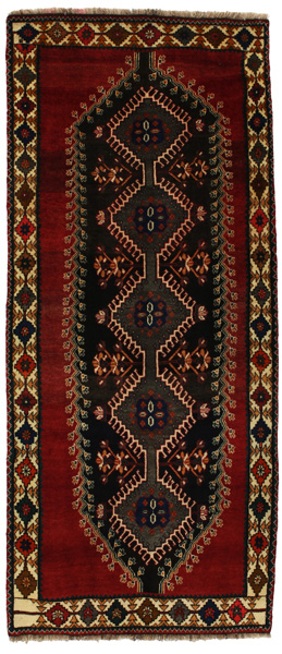 Yalameh - Qashqai Персийски връзван килим 261x112