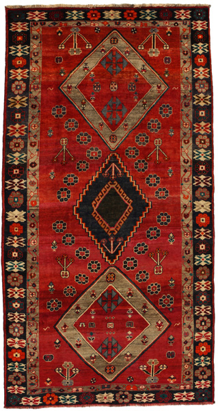 Qashqai - Gabbeh Персийски връзван килим 292x153