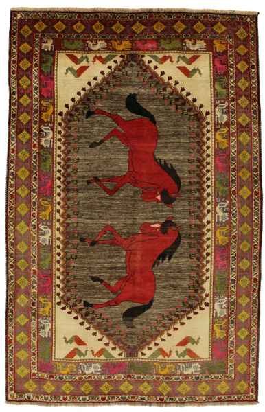 Gabbeh - Qashqai Персийски връзван килим 306x197
