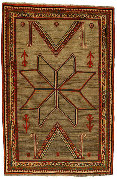 Gabbeh - Qashqai Персийски връзван килим 210x139