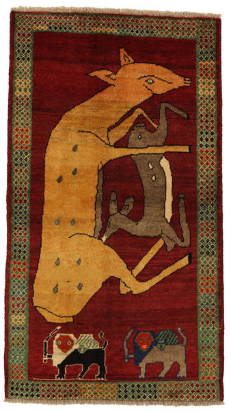 Gabbeh - Qashqai Персийски връзван килим 181x102