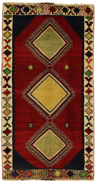 Gabbeh - old Персийски връзван килим 190x101