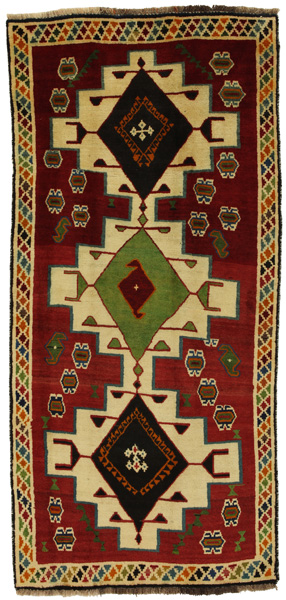 Gabbeh - Qashqai Персийски връзван килим 249x118