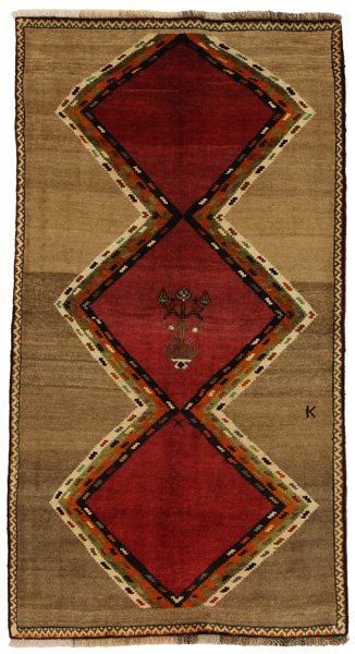 Gabbeh - Qashqai Персийски връзван килим 188x102