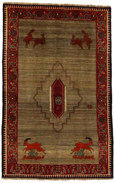 Gabbeh - Qashqai Персийски връзван килим 211x134