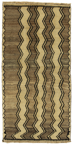 Gabbeh - Qashqai Персийски връзван килим 188x94