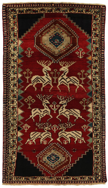Qashqai - Gabbeh Персийски връзван килим 201x117