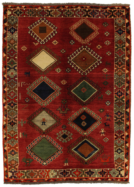 Gabbeh - Qashqai Персийски връзван килим 173x125