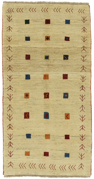 Gabbeh - Bakhtiari Персийски връзван килим 201x104
