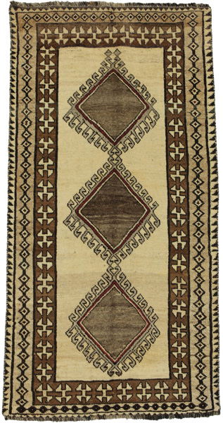 Gabbeh - Qashqai Персийски връзван килим 214x110