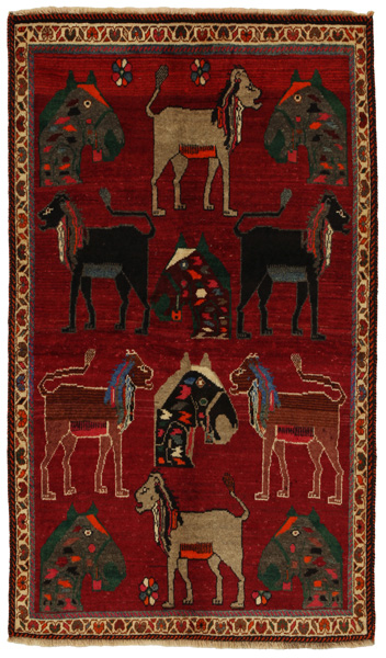 Gabbeh - Qashqai Персийски връзван килим 177x103