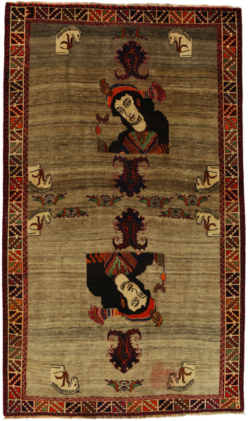 Gabbeh - Qashqai Персийски връзван килим 256x151