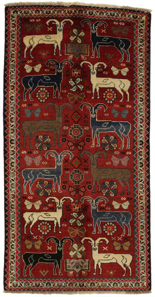 Gabbeh - Qashqai Персийски връзван килим 192x100