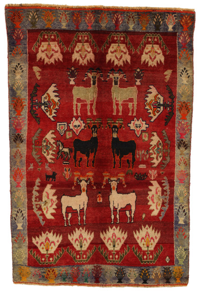 Gabbeh - Qashqai Персийски връзван килим 180x121
