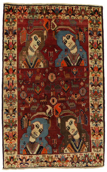 Gabbeh - Qashqai Персийски връзван килим 182x114