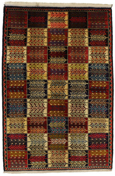 Bakhtiari - Gabbeh Персийски връзван килим 204x134
