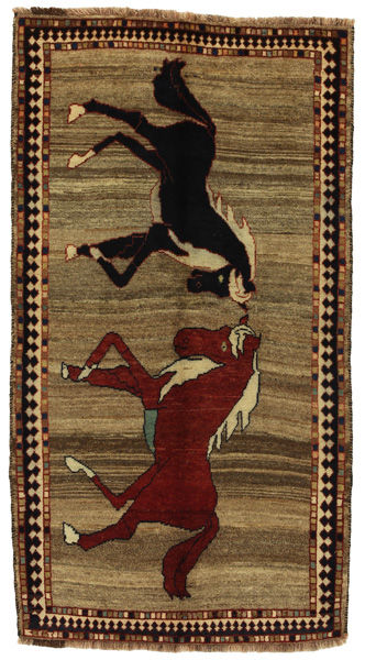 Gabbeh - Qashqai Персийски връзван килим 185x101