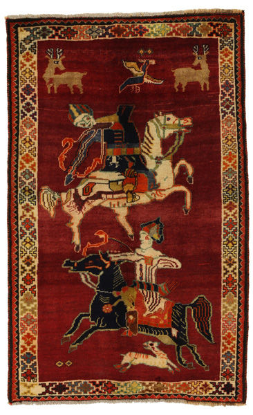 Gabbeh - Qashqai Персийски връзван килим 186x115