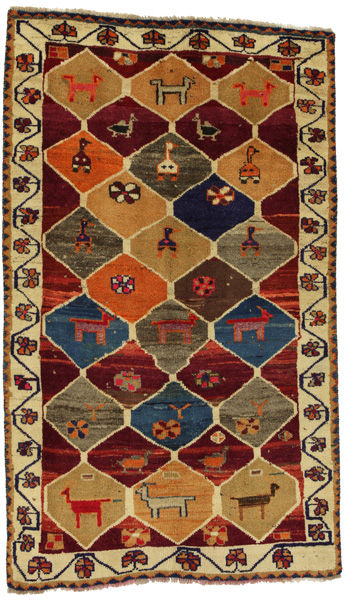 Bakhtiari - Gabbeh Персийски връзван килим 202x120