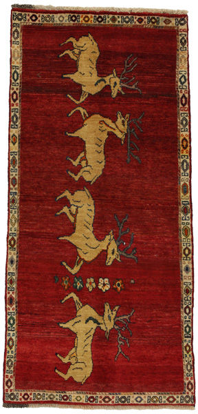 Gabbeh - Qashqai Персийски връзван килим 200x95