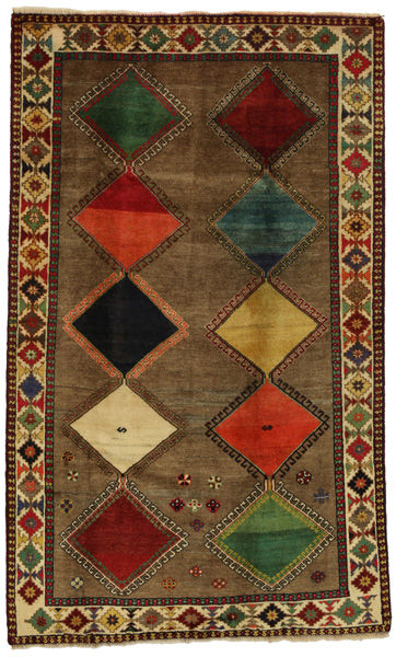 Gabbeh - Qashqai Персийски връзван килим 216x132
