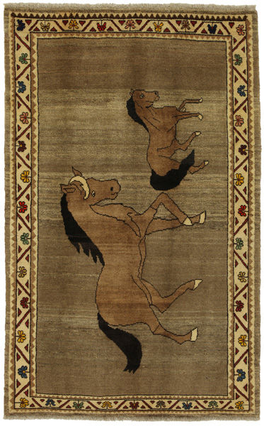 Gabbeh - Qashqai Персийски връзван килим 216x136
