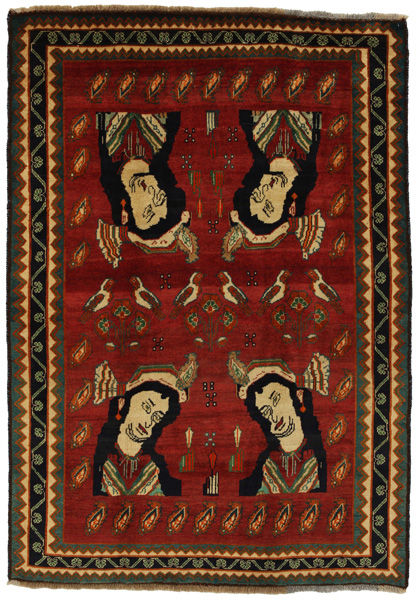 Gabbeh - Qashqai Персийски връзван килим 217x154