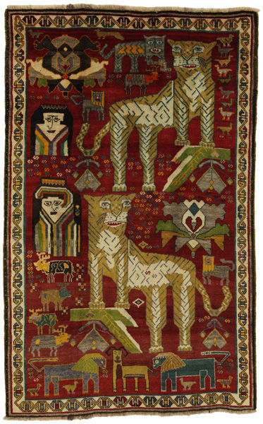 Gabbeh - Qashqai Персийски връзван килим 245x154