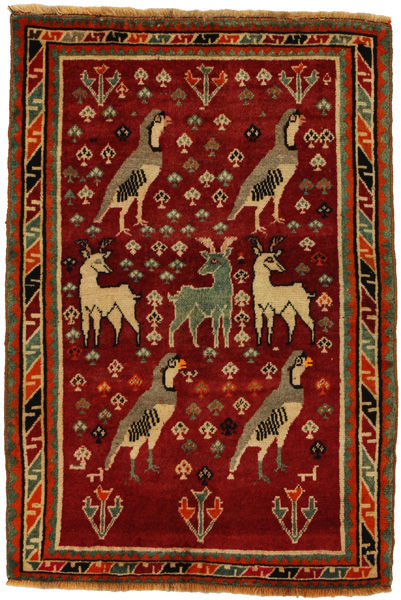 Gabbeh - Qashqai Персийски връзван килим 145x98