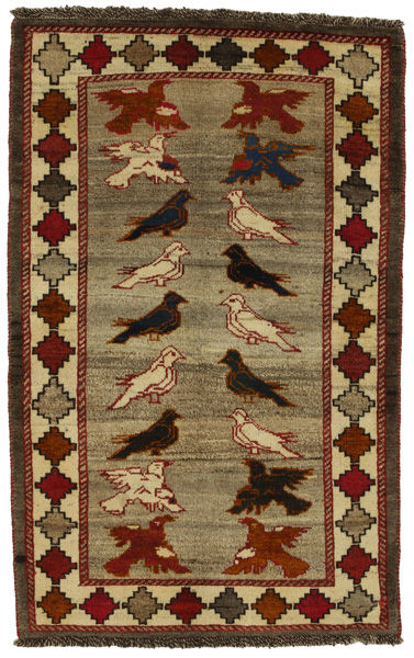 Gabbeh - Qashqai Персийски връзван килим 159x101