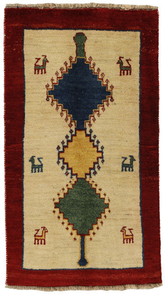 Gabbeh - Qashqai Персийски връзван килим 131x74