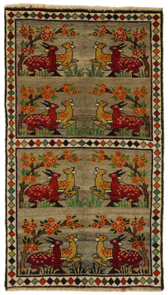 Gabbeh - Qashqai Персийски връзван килим 151x86