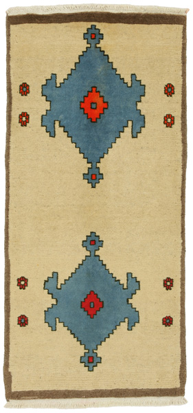Gabbeh - Qashqai Персийски връзван килим 156x72