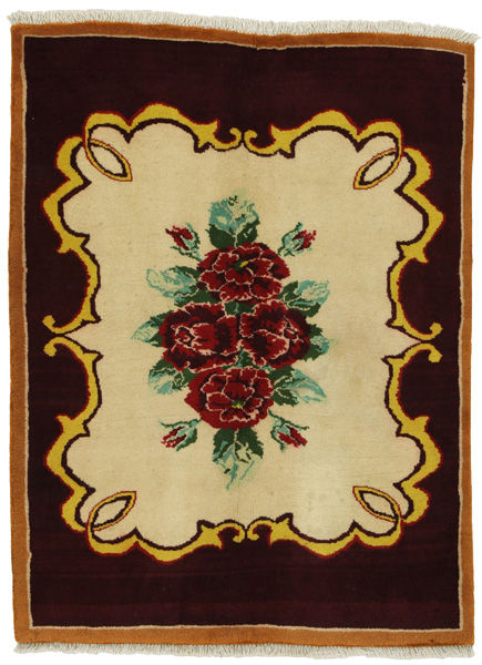 Gabbeh - Qashqai Персийски връзван килим 128x98