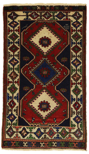Yalameh - Qashqai Персийски връзван килим 118x70