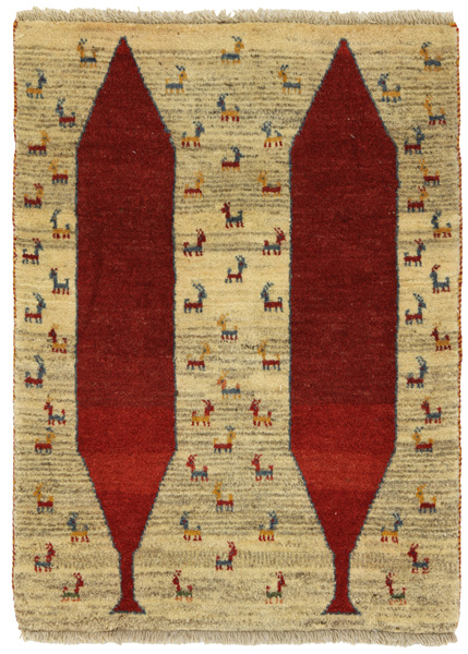 Gabbeh - Qashqai Персийски връзван килим 121x89