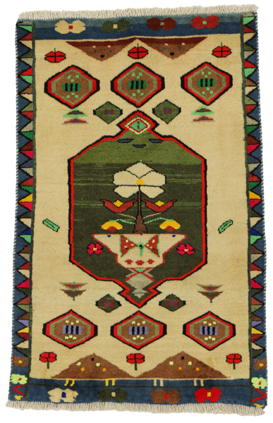Gabbeh - Qashqai Персийски връзван килим 116x75