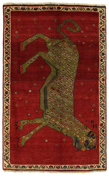 Gabbeh - Qashqai Персийски връзван килим 185x114