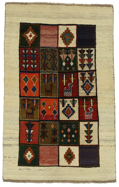Gabbeh - Bakhtiari Персийски връзван килим 164x102
