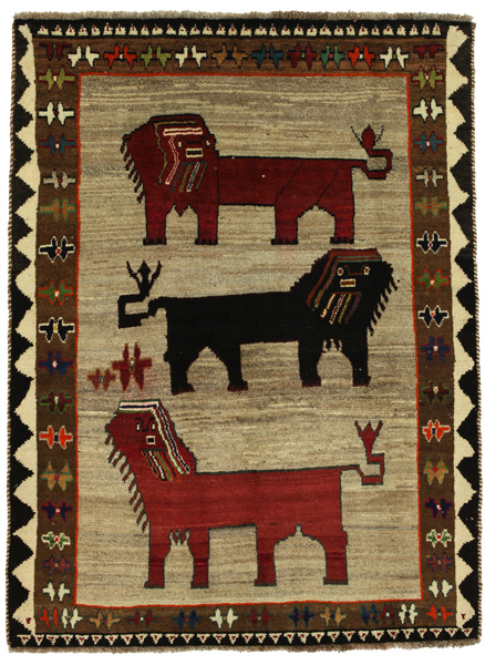 Gabbeh - Qashqai Персийски връзван килим 208x154