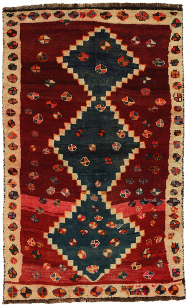 Gabbeh - Qashqai Персийски връзван килим 160x98