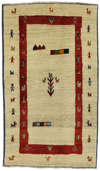 Gabbeh - Qashqai Персийски връзван килим 212x123