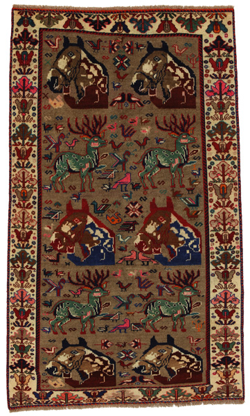 Gabbeh - Qashqai Персийски връзван килим 253x145