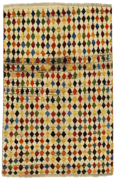 Gabbeh - Qashqai Персийски връзван килим 150x95