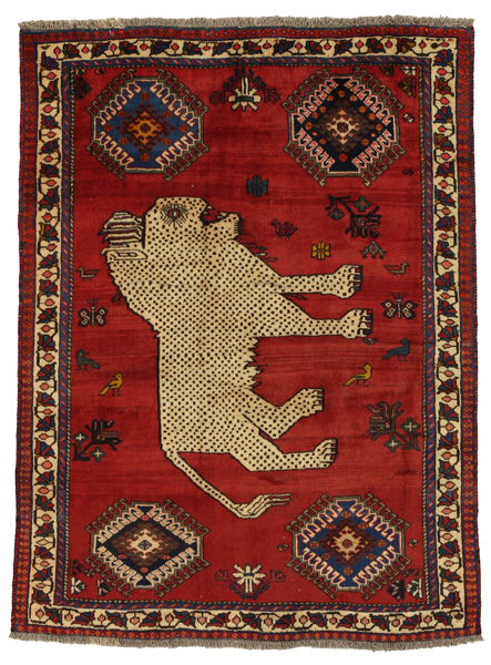 Gabbeh - Qashqai Персийски връзван килим 173x128